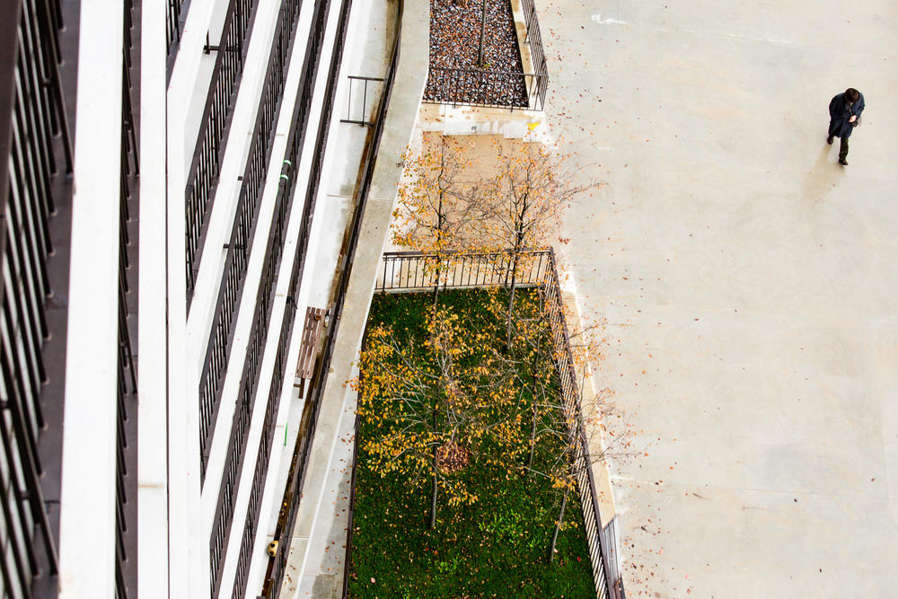 Architekturfotografie
Studentenhaus 
Genf,Schweiz
Lacroix Chessex
Exterieur
Blick von der Terrasse