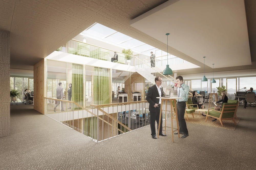 Archtekturvisualisierung
Rendering
WBW
Vadoise,Schweiz
Interieur
Buero
Innenraum
Treppen
