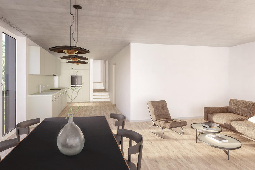 Architekturvisualisierung - Neubau MFH Neudorfstrasse Horgen Hotz Partner