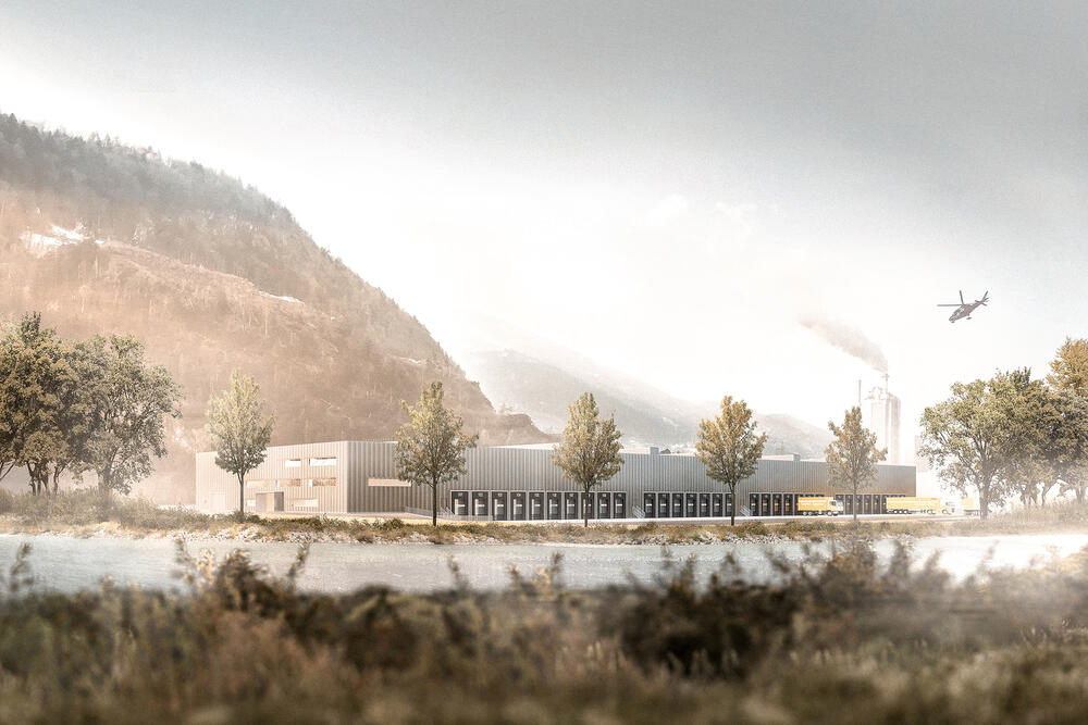 Architekturvisualisierung
Rendering
Logistikraum Landquart, Schweiz, Studienauftrag, 
2018
Fischer Architekten AG
Gewerblich
Industriell
