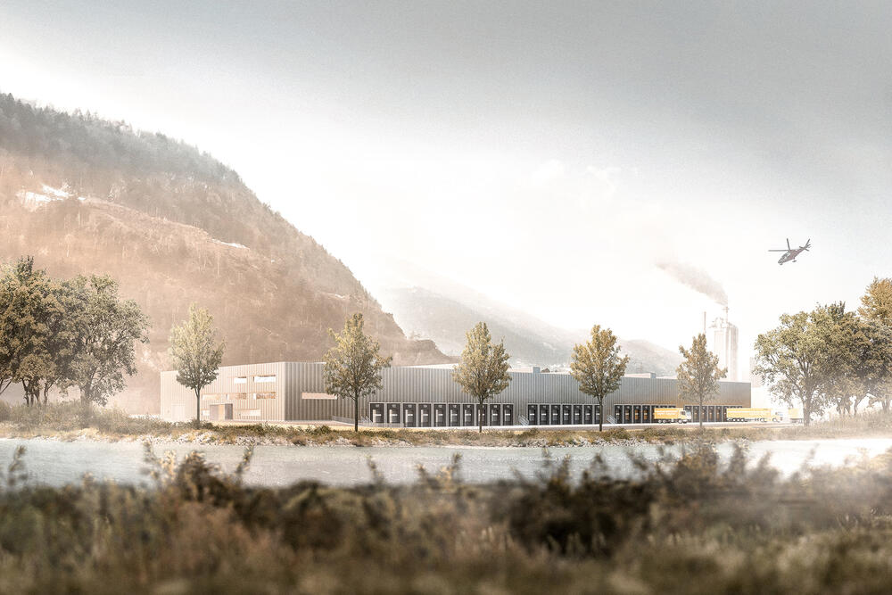 Architekturvisualisierung
Rendering
Logistikraum Landquart, Schweiz, Studienauftrag, 
2018
Fischer Architekten AG
Gewerblich
Industriell
