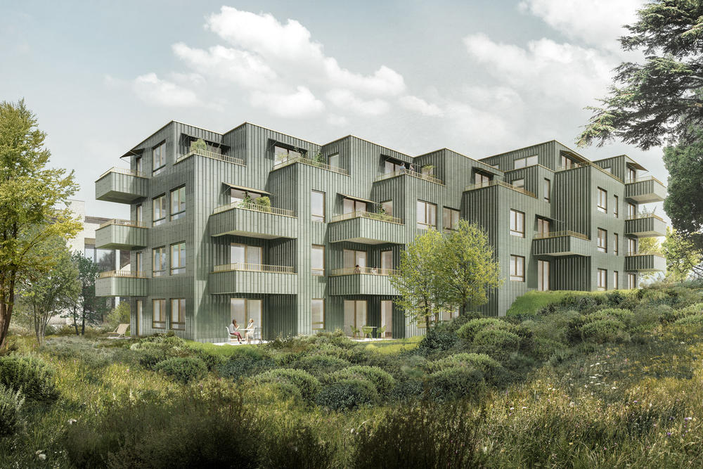  Archtekturvisualisierung-Mehfamilienhaus frohalpstrasse,Zurich,Schweiz,Spilmann Echsle